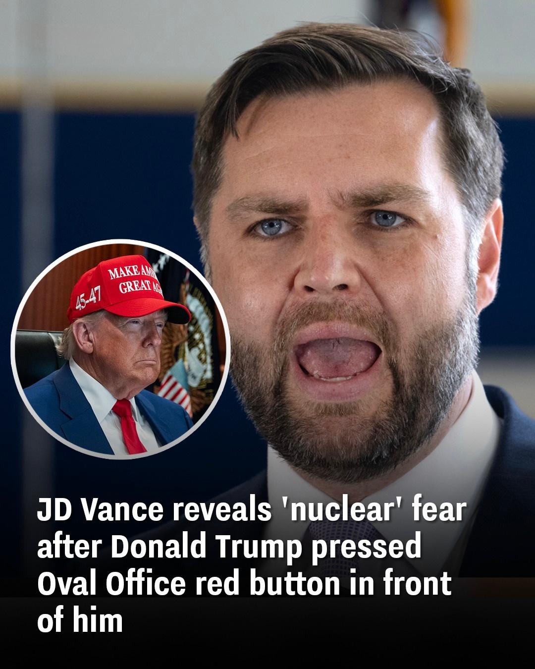 JD Vance exposes ‘catastrophic’ panic when Donald Trump hit Oval Office alarm switch in his presence