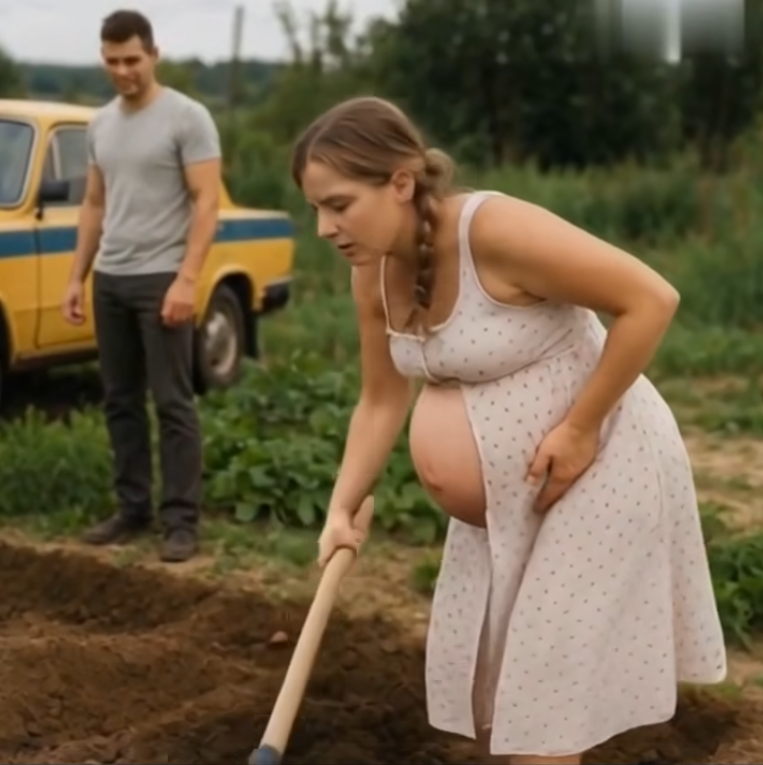 The husband went to beach vacation, while pregnant Lika was sent to her mother-in-law’s village to dig in the garden….