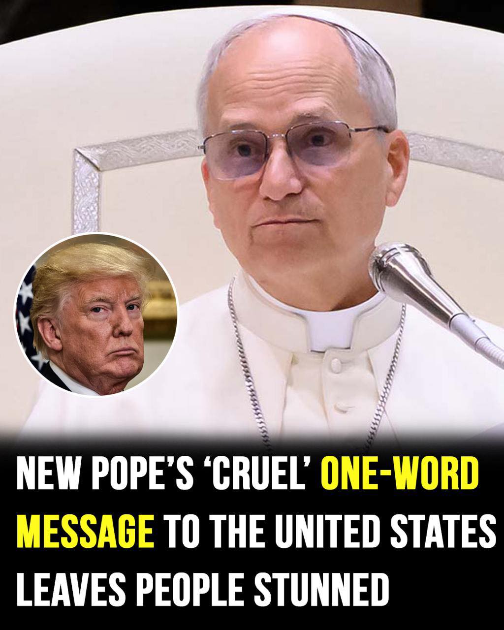 Pope’s one-word message to the United S