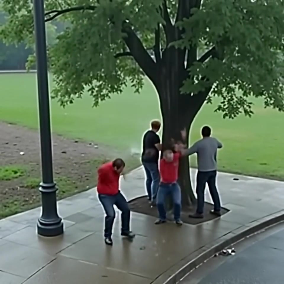 Lightning strikes four men standing under tree in a Gurgaon park, all fall to the ground