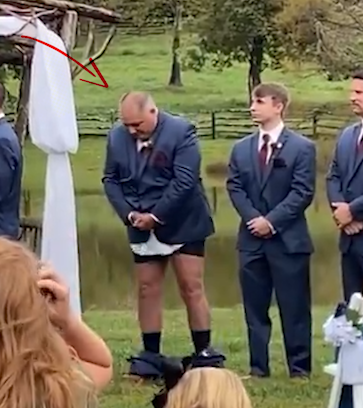 Groomsman’s Pants Drop Mid-Ceremony – And the Internet Can’t Stop Watching!