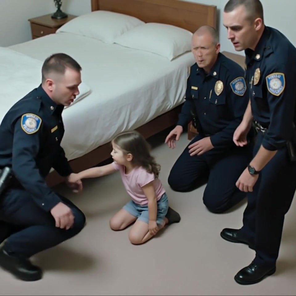 Late one evening, 5-year-old Mia called emergency services in a trembling whisper:“Please come… there’s someone